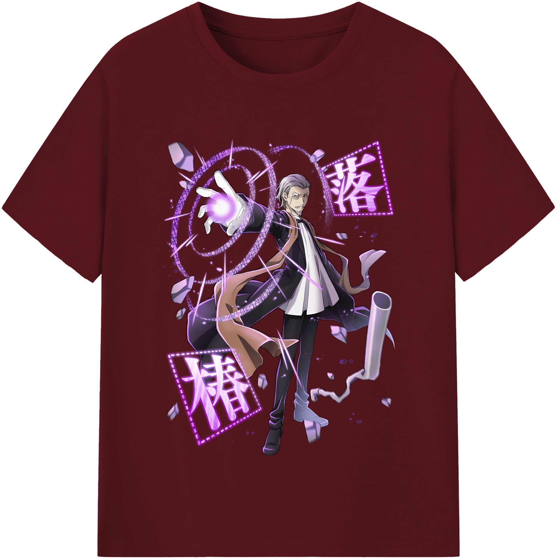（画像用） 文豪ストレイドッグス Bungo Stray Dogs 綿100％半袖Tシャツ（フロントプリント）